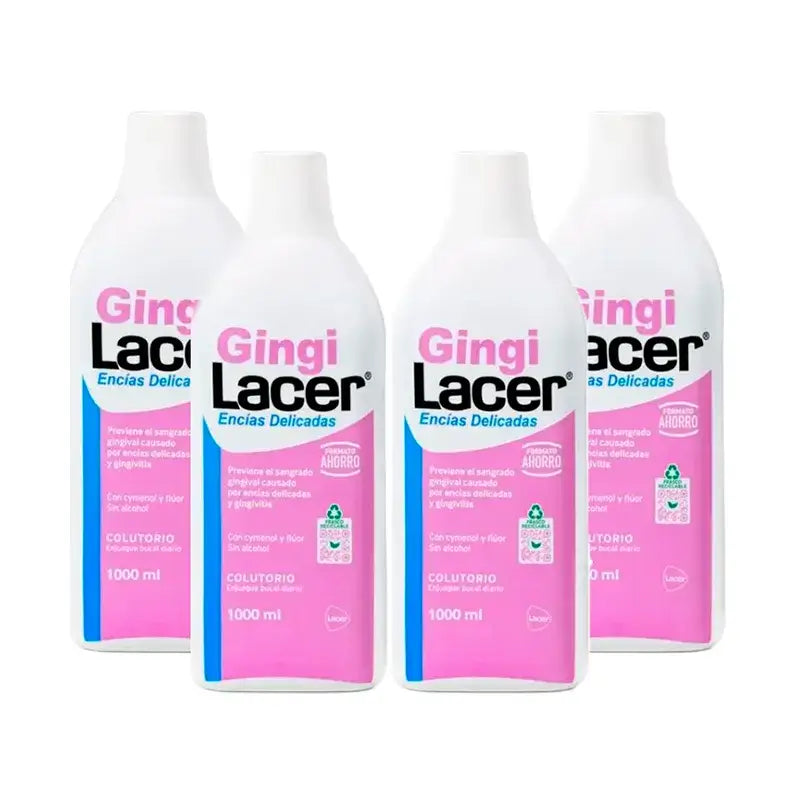 Gingilacer Mouthwash, Pack 4 x 1000 ml
