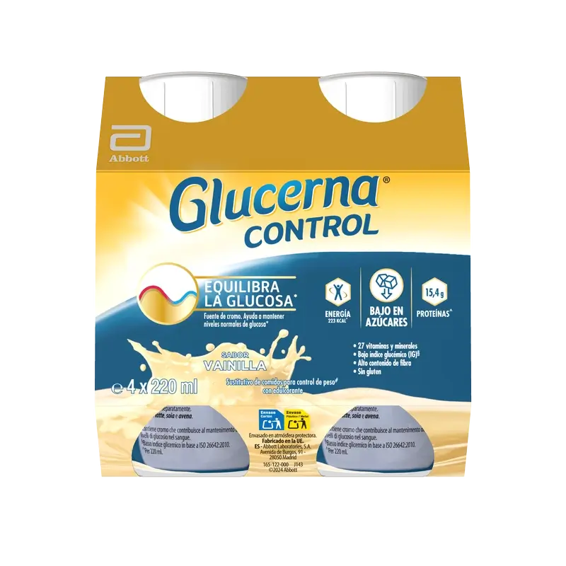 Glucerna Control Drink Vanilla 4 Bottles , 220 ml