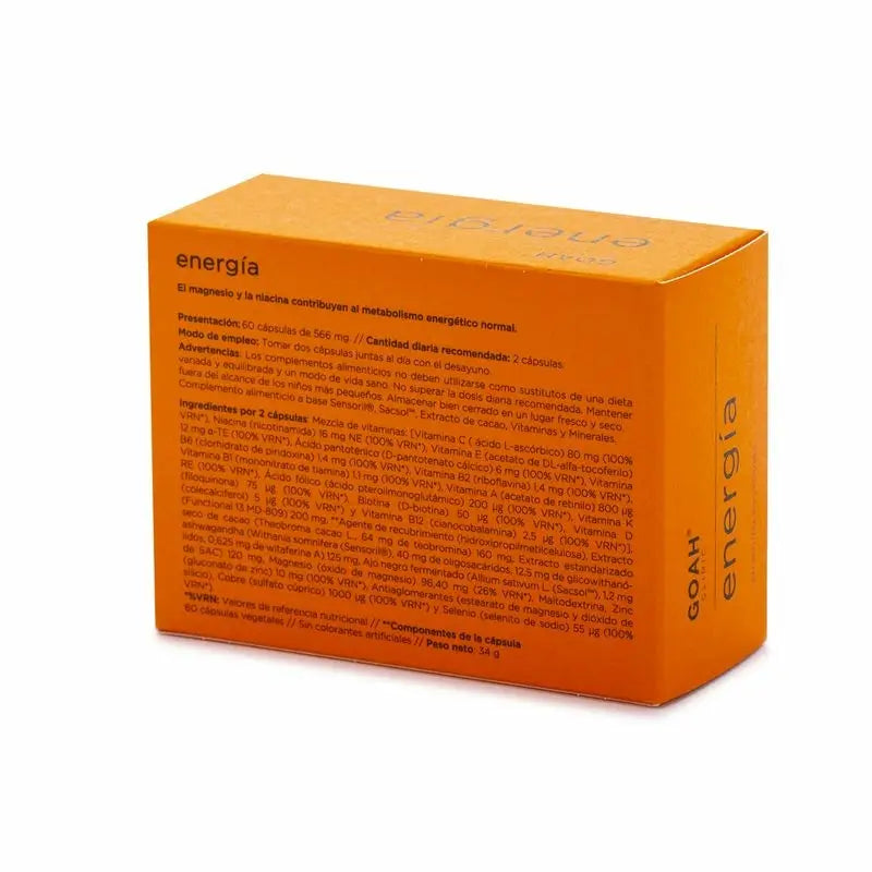 Goah Energy Food Supplement 60 capsules