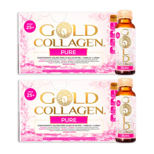 Gold Collagen Pure, Pack 2 x 10 Ampoules