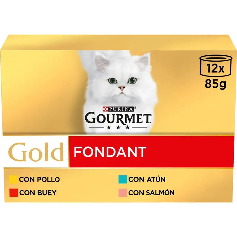 Gourmet Gold Fondant Assorted Pack 8x12x85 grams