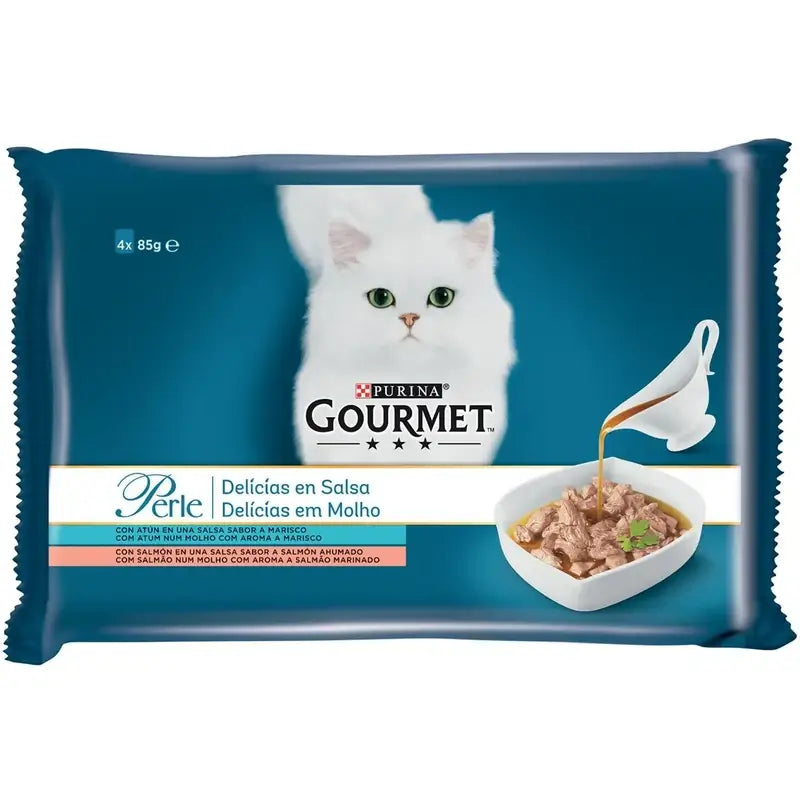 Gourmet Perle Mini Fillets Assorted Wet Cat Food, 48 x 85 g