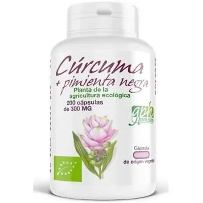 Gph Difussion Curcuma+Black Pepper 300Mg 200V Capsulesbio