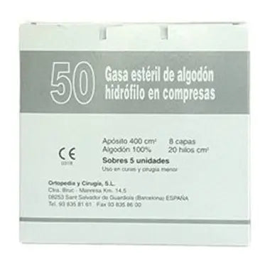 Great Cross Sterile Cotton Gauze 50 units