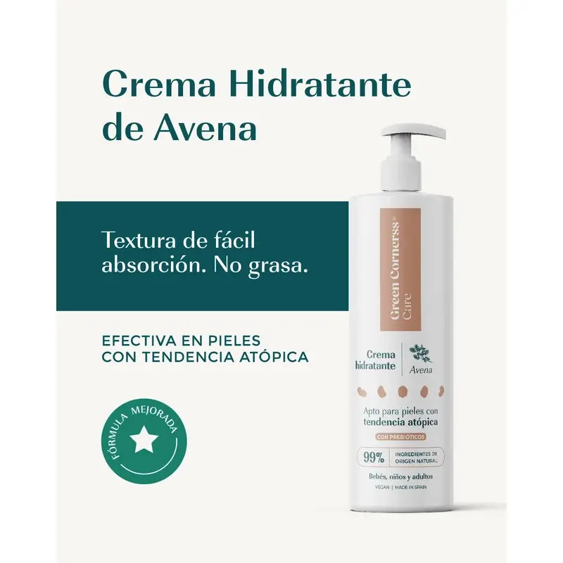 Green Corners Oatmeal Moisturising Cream, 280 ml