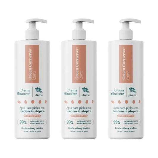 Green Cornerss Oatmeal Moisturising Cream, 3 x 280 ml