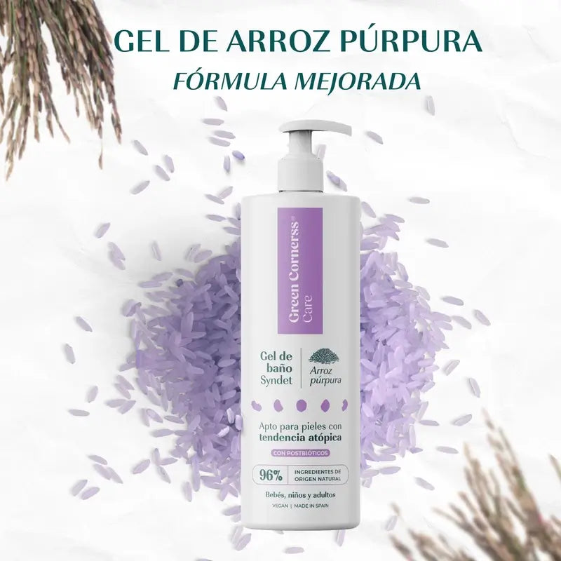 Green Cornerss Purple Rice Bath Gel, 400 ml