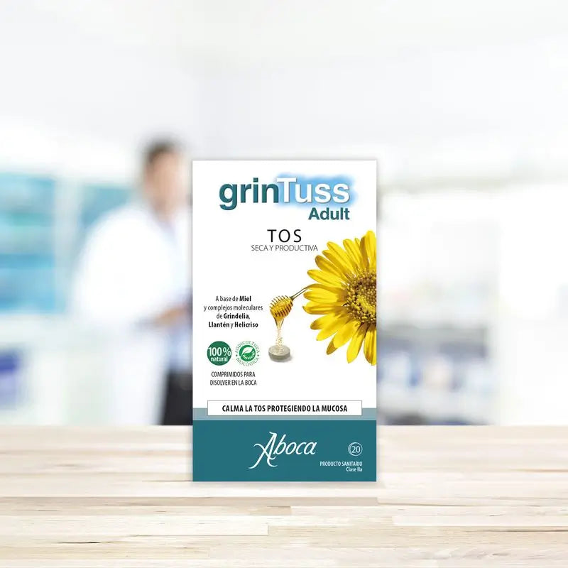 Aboca Grintuss Adult Dry and Productive Cough, 20 Tablets