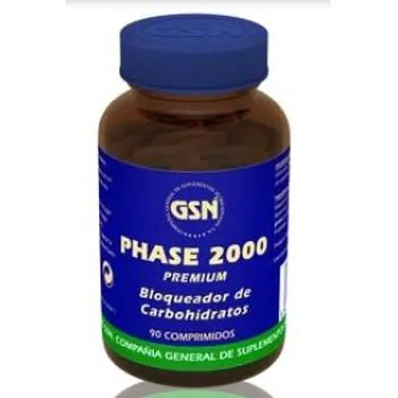 Gsn Phase 2000 Premium Carbohydrate Blocker 90 Tablets