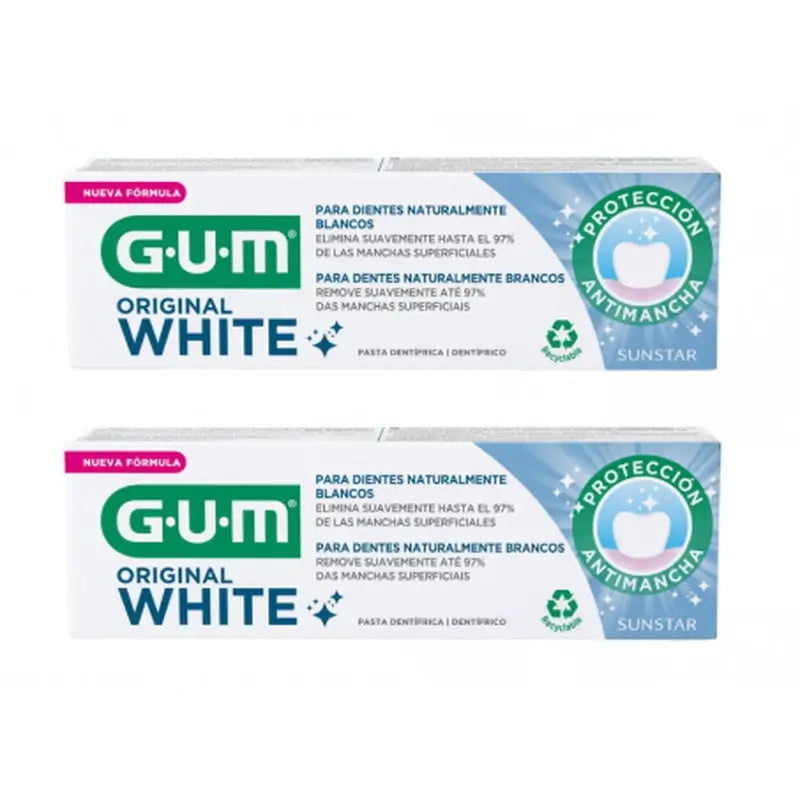 Gum Original White Toothpaste 75 ml 2 Tubes