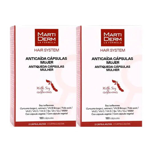 Hair System Anti-Hair Loss Capsules for Women, Pack 2 x 120 units