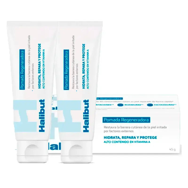 Halibut Regenerating Ointment for Adults, Pack 2 x 45 gr