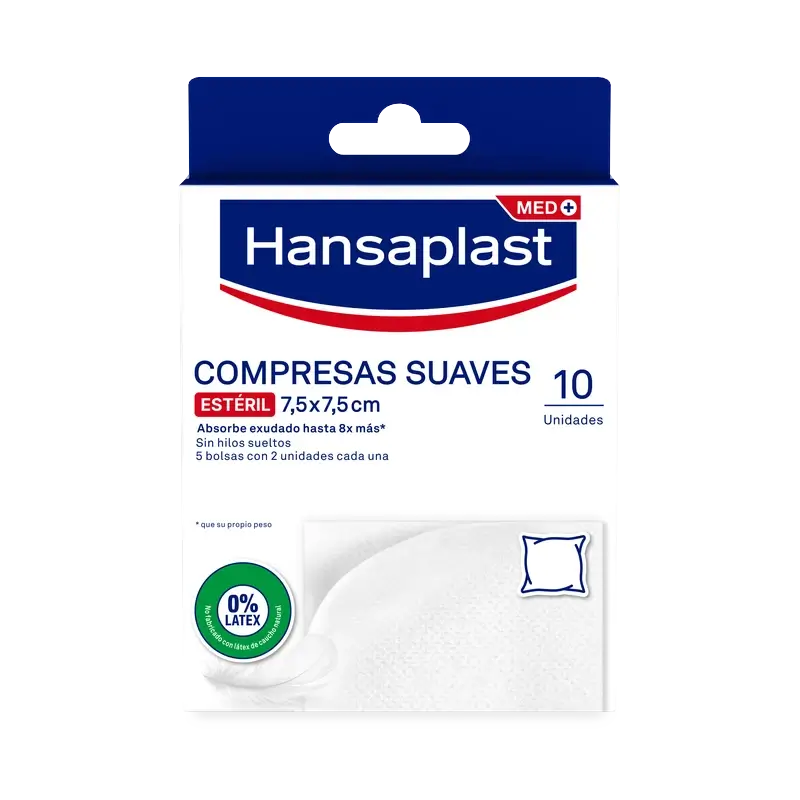 Hansaplast HP Soft Plasters 7.5 x 7.5 cm, 10 plasters