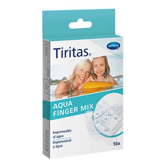 Aqua Finger Mix Band-Aids Assortment 3 Sizes 16 pcs.