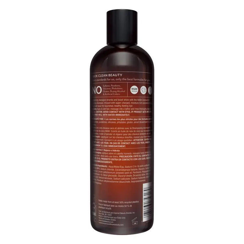 Hask Nourishing Shampoo Monoi Coconut Oil , 355 ml
