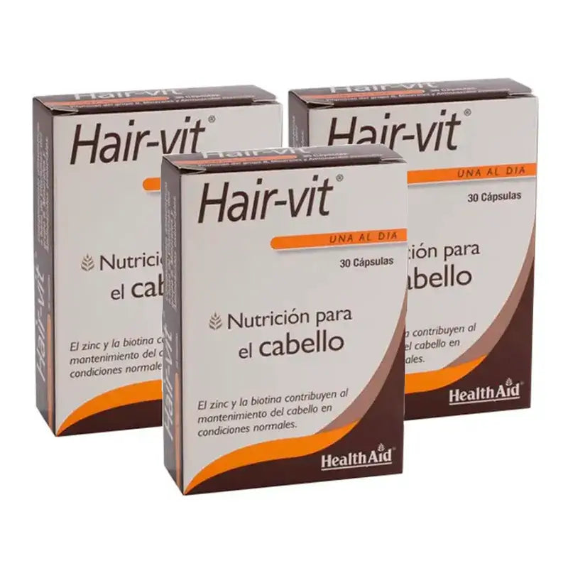 Health Aid Hair Vit, Pack 3 x 30 tablets