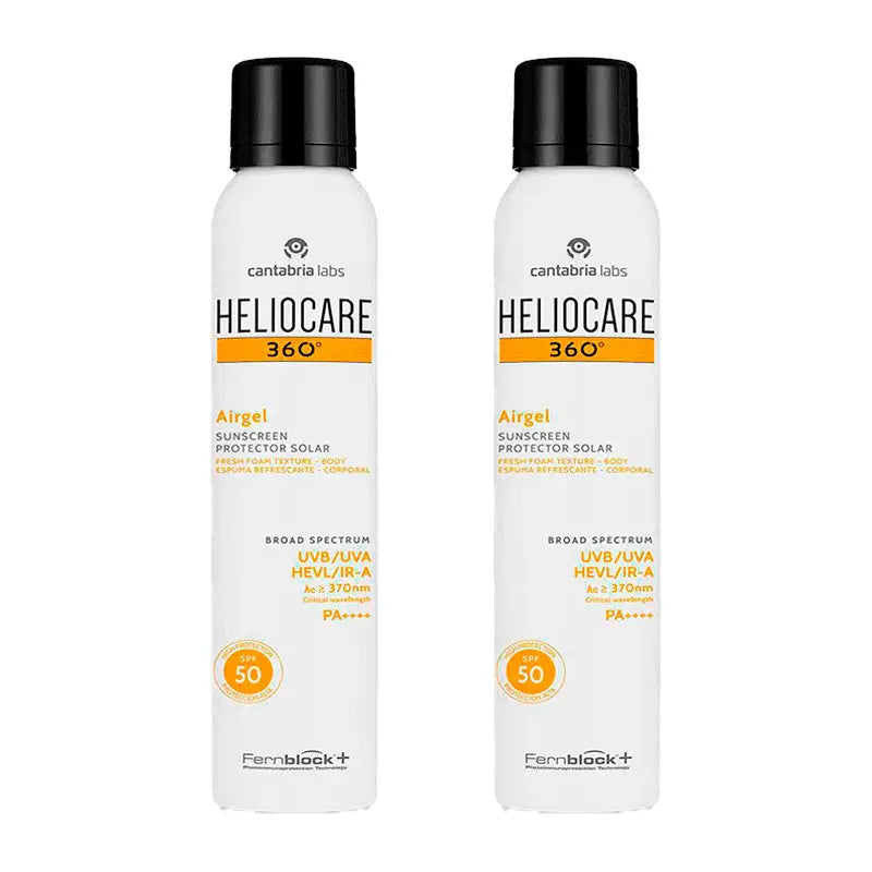 Heliocare Duplo 360º Airgel Body, 2X200 Ml