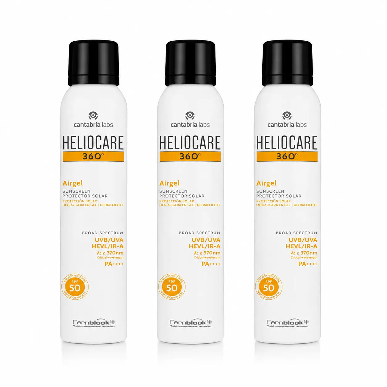 Heliocare 360º Airgel Body 200 Ml 3-pack
