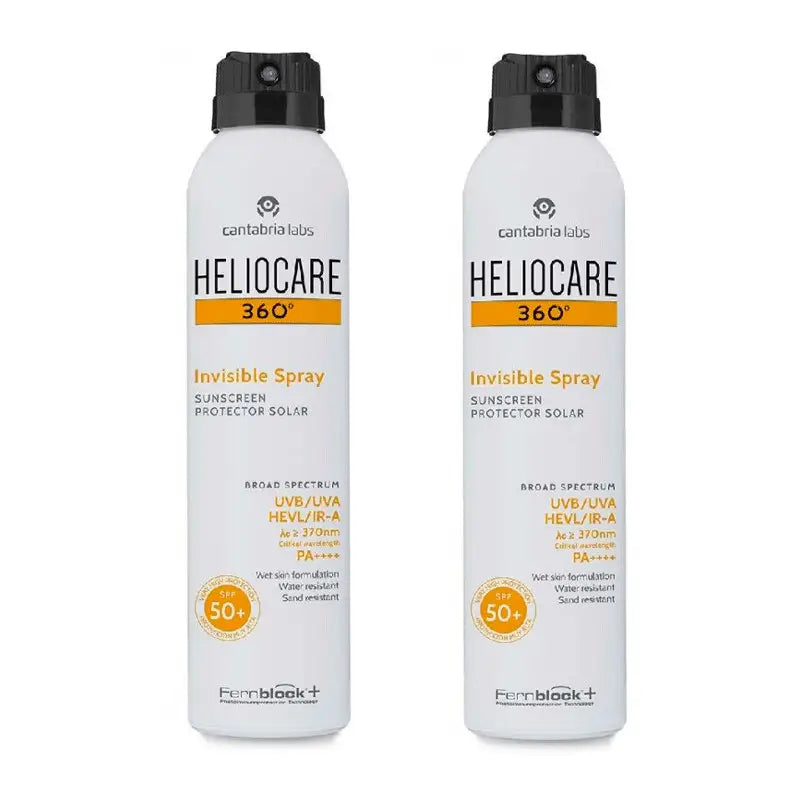 Heliocare Duplo 360º Invisible Protective Spray Spf50+, 2X200Ml