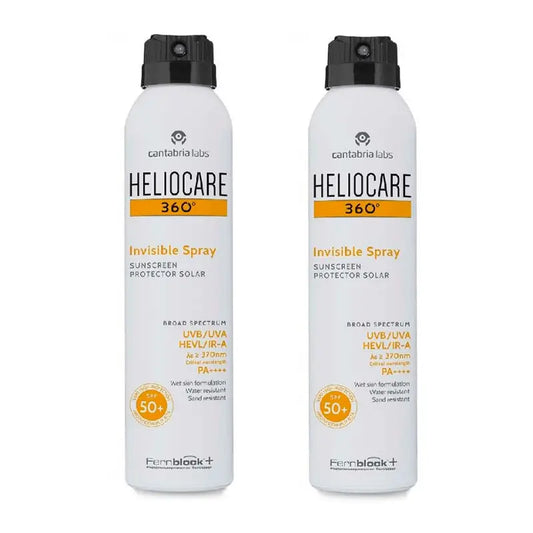 Heliocare Duplo 360º Invisible Protective Spray Spf50+, 2X200Ml