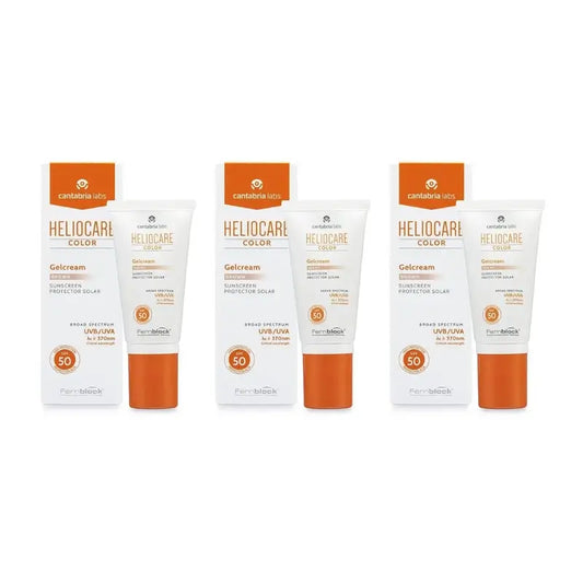 Heliocare Gelcream Colour Brown Spf 50+, 3X50 Ml