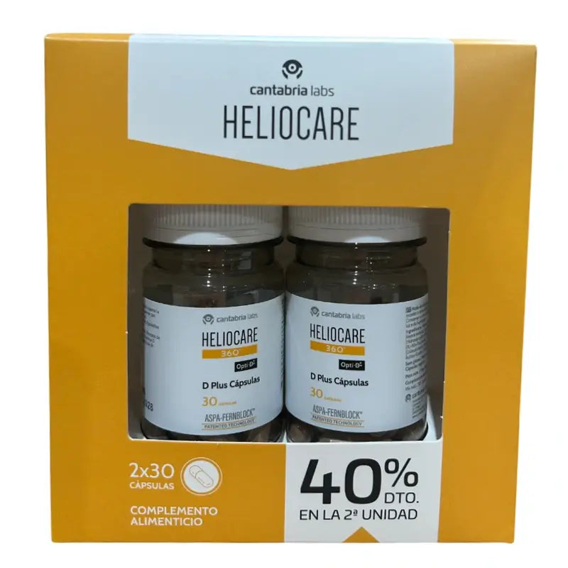 Heliocare Pack 360 D Plus, 2x30 capsules