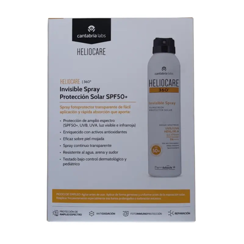 Heliocare Duplo Pack 360 Invisible Spray Spf 50, 2 units