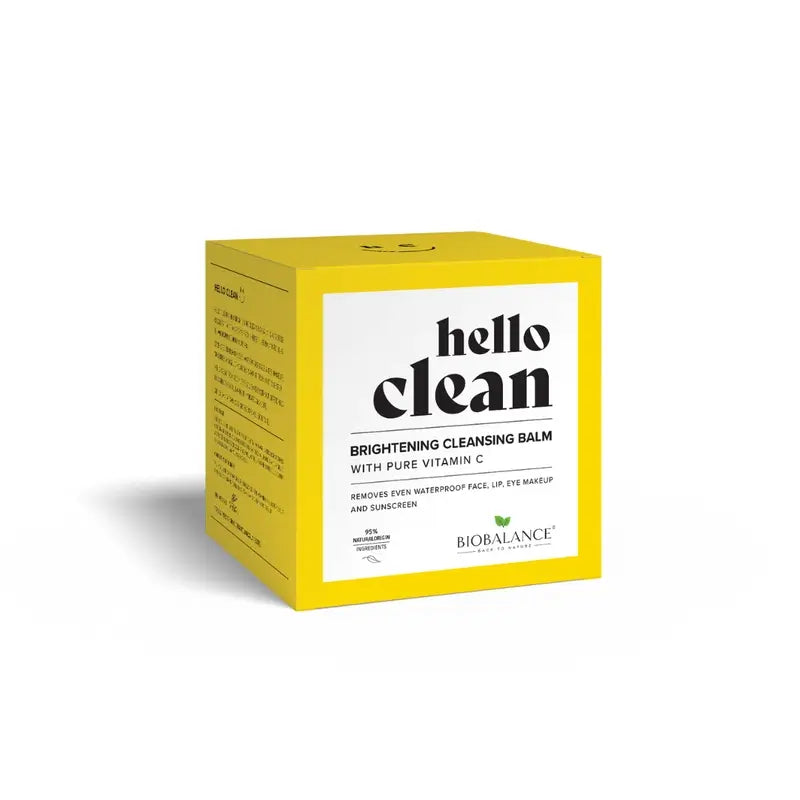 Hello Clean Bio Balance Brightening Cleansing Balm With Pure Vitamin C , 100 ml