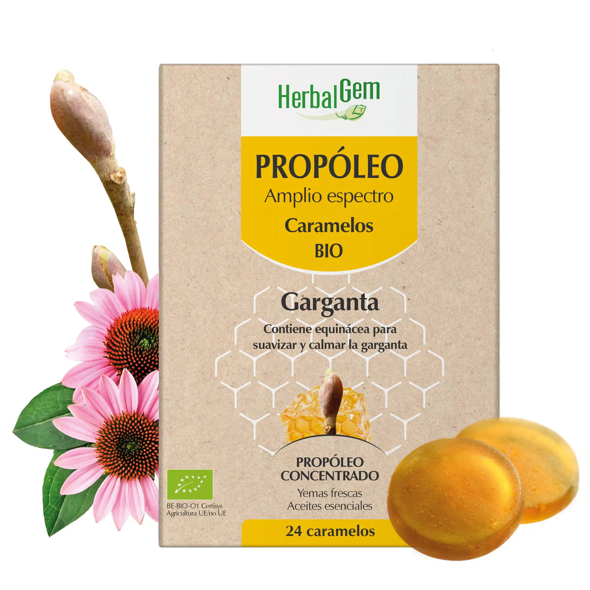 Herbalgem Propoleo Broad Spectrum, 24 candies