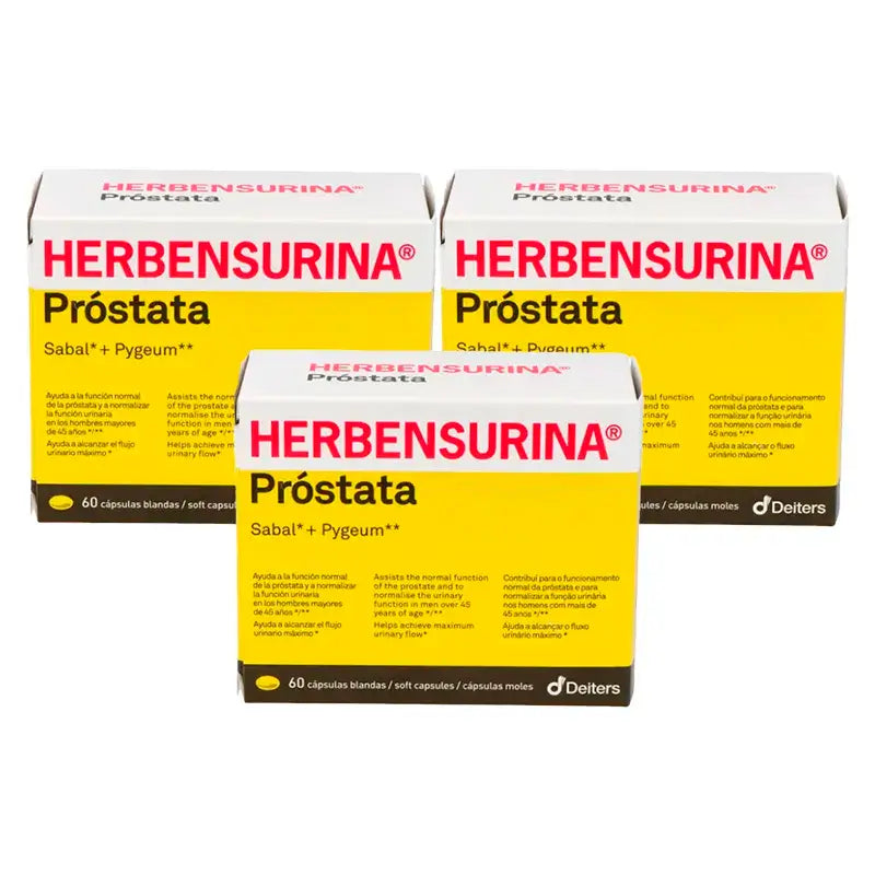 Herbensurina Prostata, Pack 3 x 60 capsules