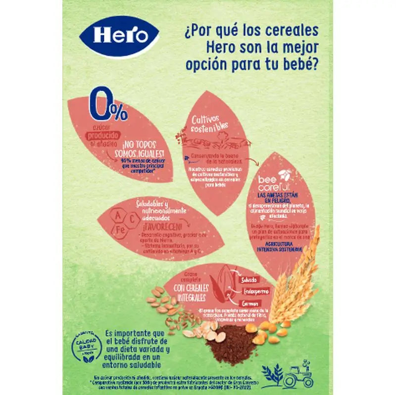 Hero Baby Cereal Cereal 8 Cereals with Cacao 340G