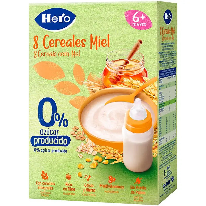 Hero Baby Cereal Cereal Cereal 8 Cereals With Honey 340G
