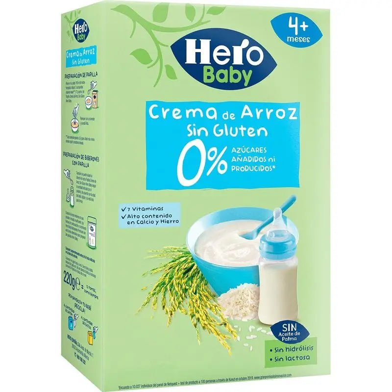 Hero Baby Cereal Baby Cereal Cereal Mash Hero Baby Rice Cream 220G
