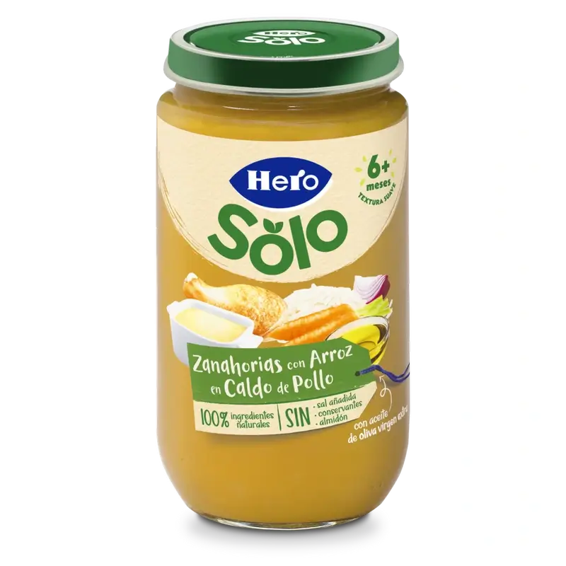 Hero Baby Carrots with Rice in Chicken Bouillon, 235gr