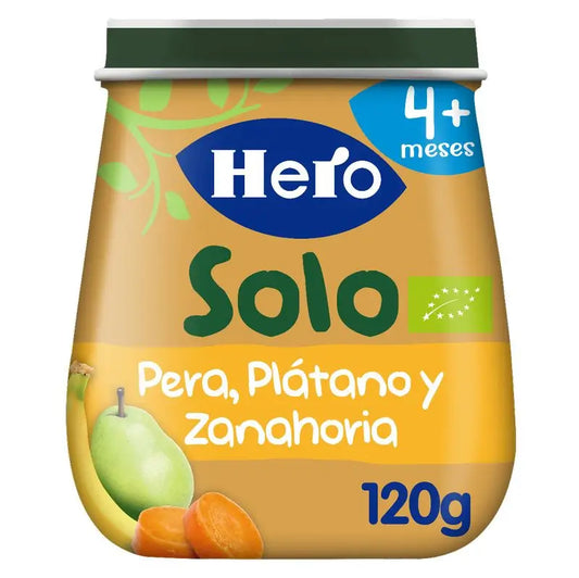 Hero Baby Hero Hero Solo Pear, Banana & Carrot Eco Jar 120G