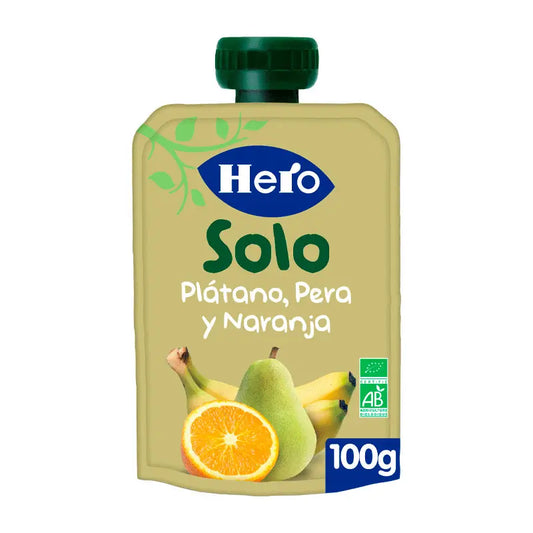 Hero Baby Eco Hero Solo Banana, Pear & Orange Sachet 100G