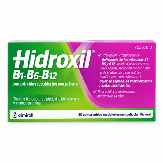 Hidroxil B1 B6 B12, 30 Tablets