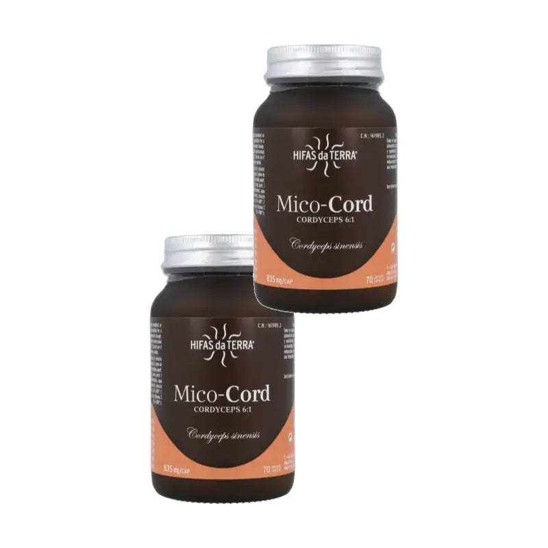 Hifas Da Terra Mico Cord (Cordyceps) Hdt Pack of 2 x 70 capsules
