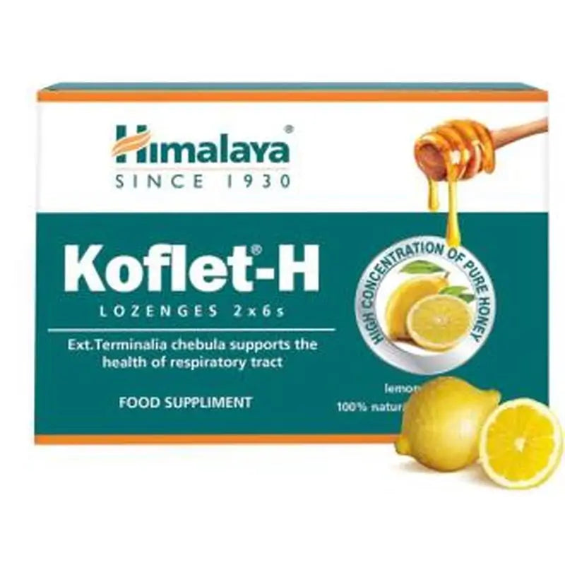 Himalaya Koflet Throat Lozenges Lemon 12Comp.