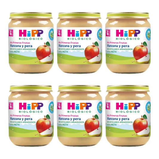 Hipp Bio Apple and Pear Baby Food, Pack of 6 x 125 g