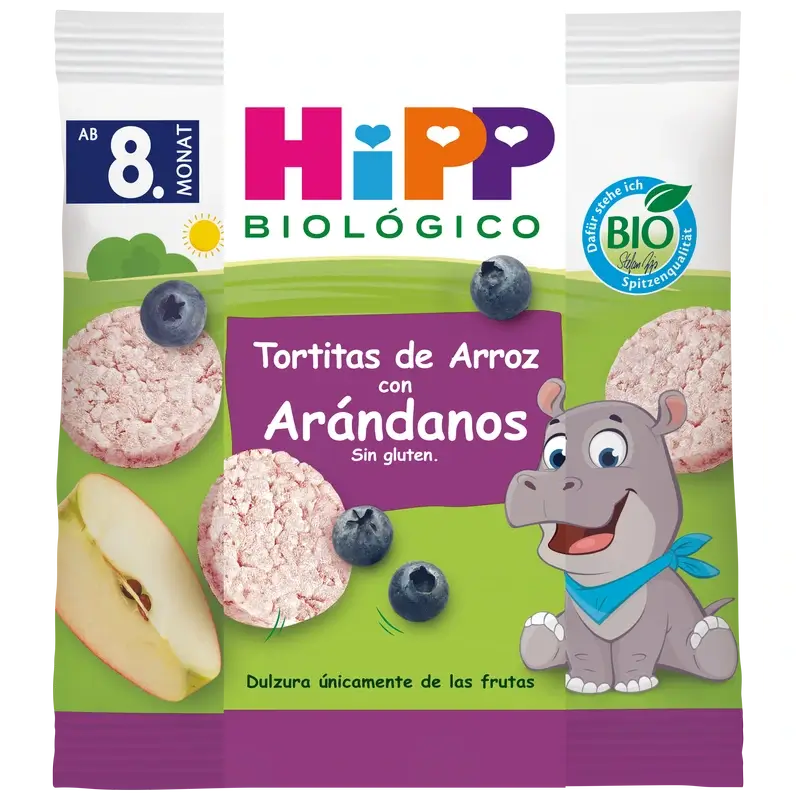 Hipp Organic Blueberry Rice Pancakes Bio 30g