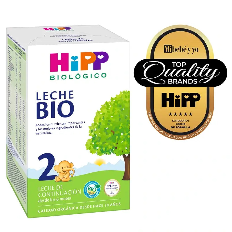 Hipp Milk 2 Bio, Pack 2 x 600 g
