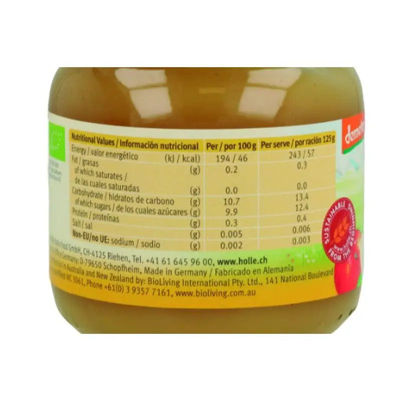 Holle 100% Apple Jar, 6 Pieces