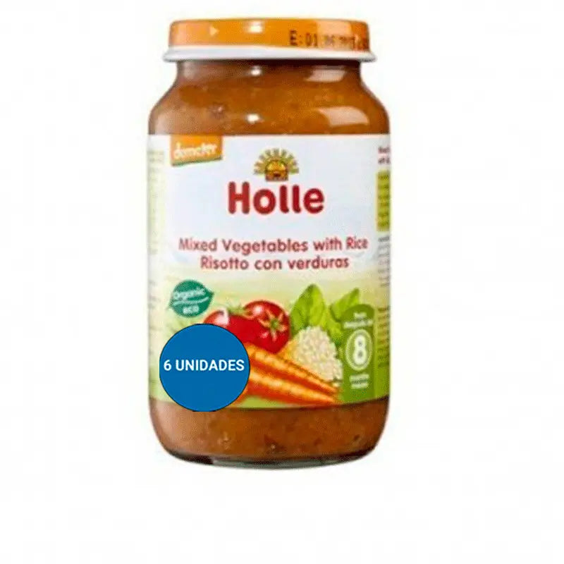 Holle Potito Assorted Vegetables With Rice, 6 units