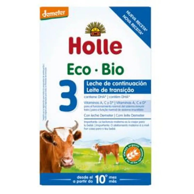 Holle Milk 3 Cow's Milk 600Gr Demeter