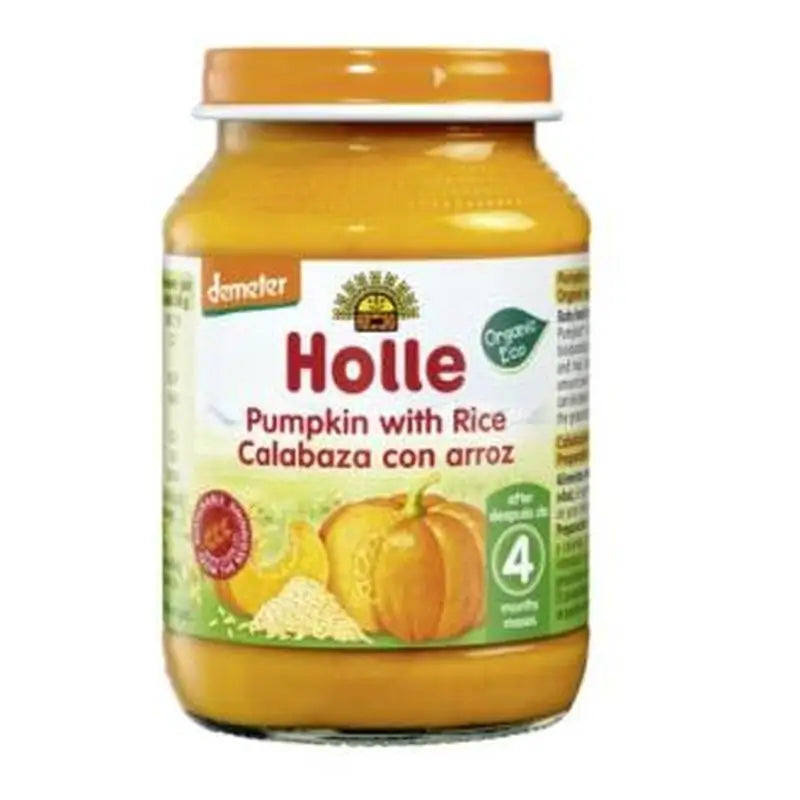 Holle Pumpkin & Rice Potito 4Months 190Gr. Demeter