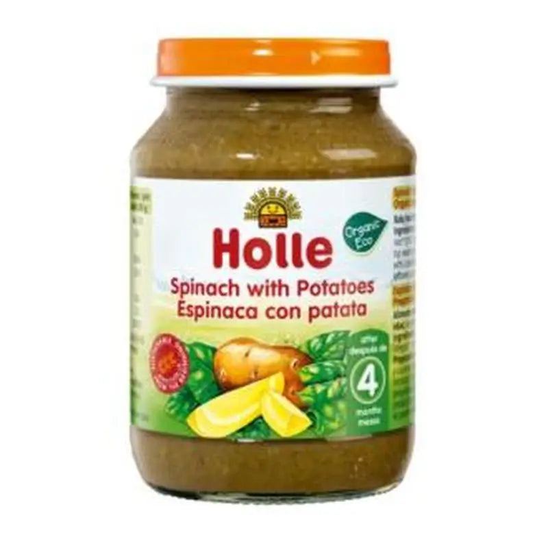 Holle Spinach with Potato 4Months 190Gr. Demete