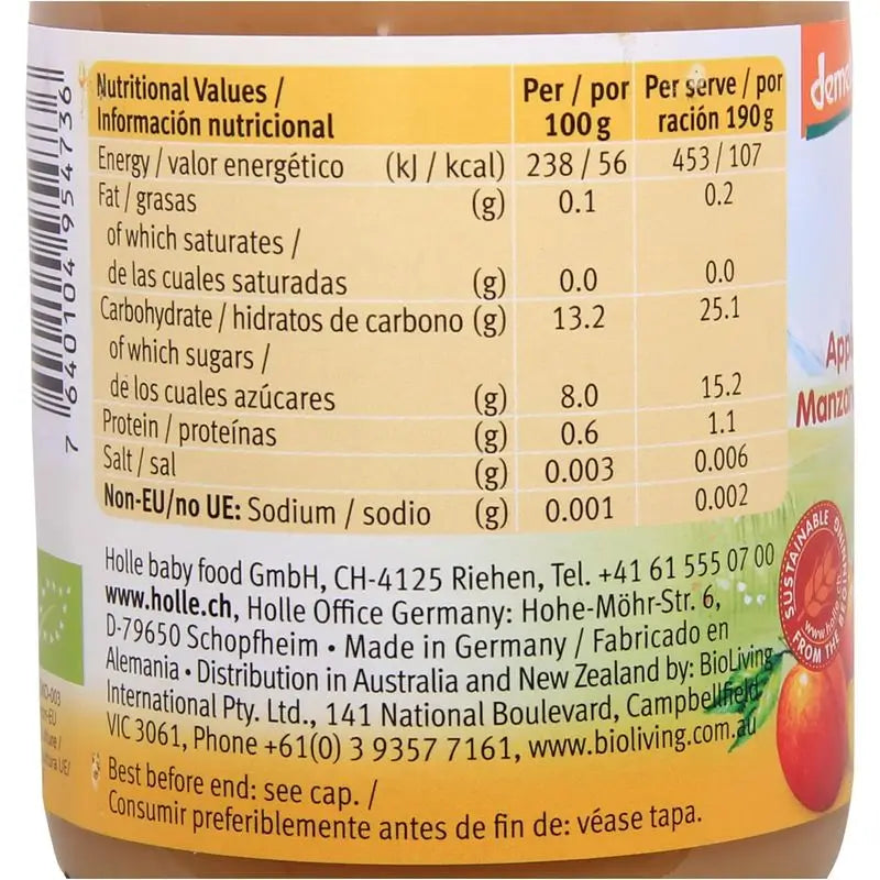 Holle Apple, Banana and Apricot, 190g