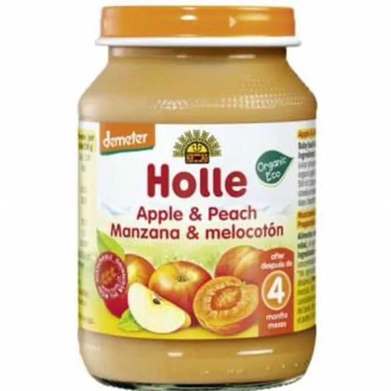 Holle Apple & Peach Potito 4Months 190G Demeter