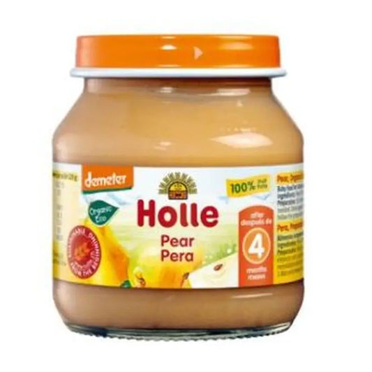 Holle 100% Pear Mini Pear Jar 4Months 125Gr. Demeter